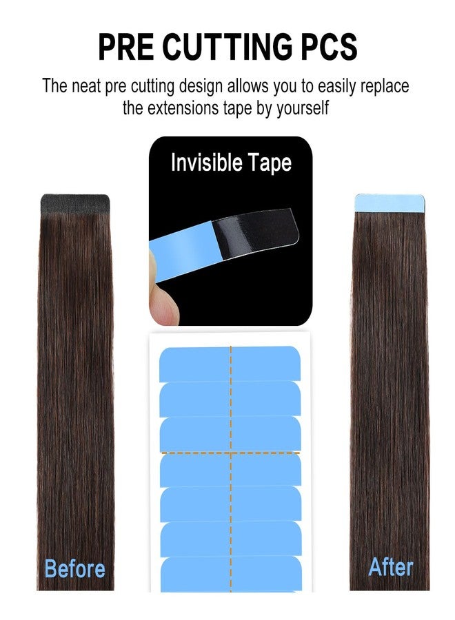 Yunle Hair Extension Tape Replacement Pre-Cut Tape for Extensions 60 PCS Professional Blue 4x0.8CM/1.6x0.3IN - Image 4